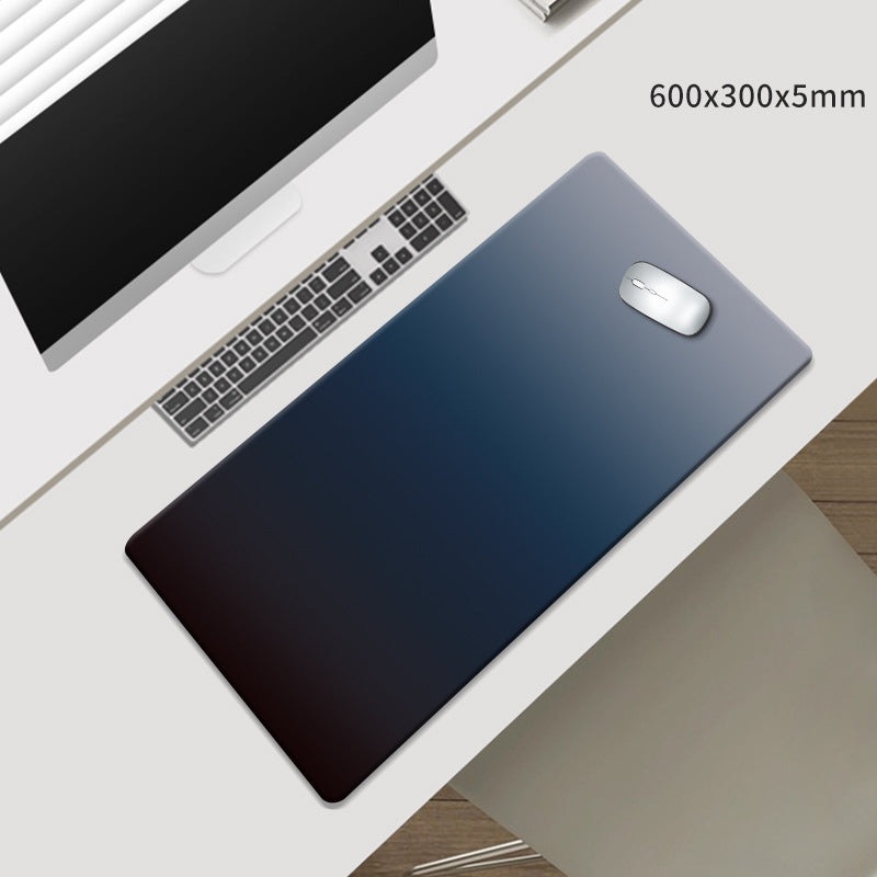 Black-Blue Gradient Premium Large Silicone Mouse Pad – Non-Slip, 600x300mm for Office and Gaming