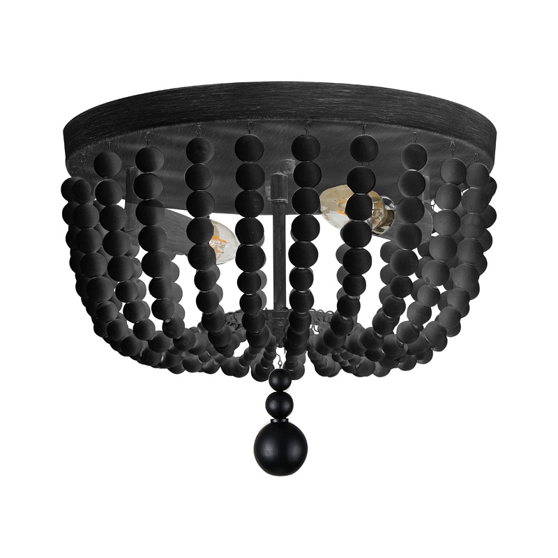 Bridget 2-Light Flush Mount Matte Black