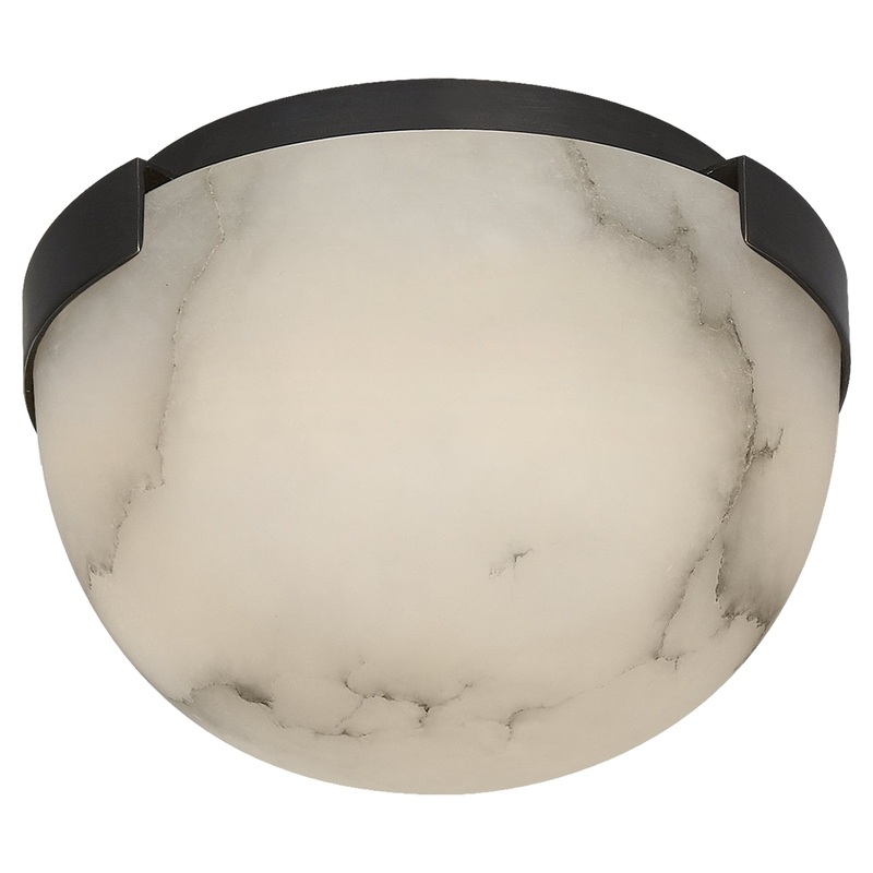 LED Flush Mount from the Melange Collection in Bronze Finish by Visual Comfort Signature