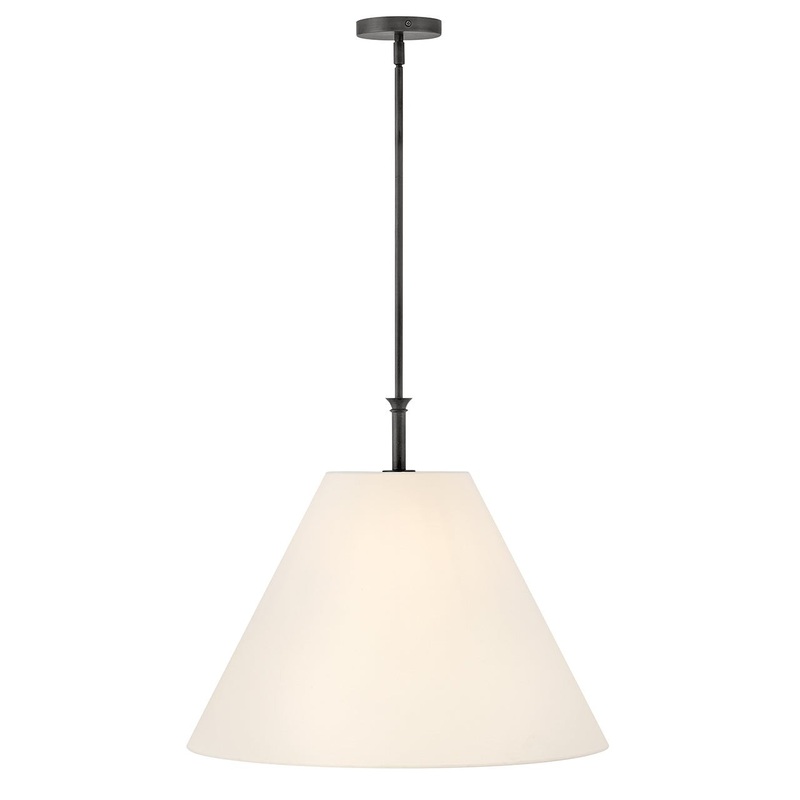 LED Pendant from the Greta Collection in Blackened Brass Finish by Hinkley