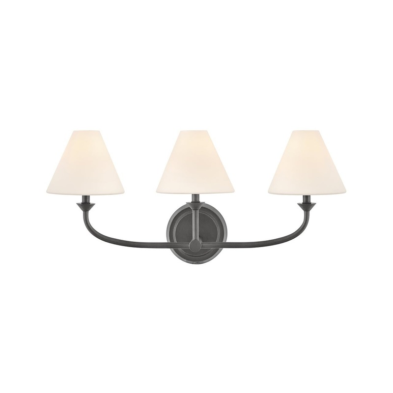 LED Vanity from the Greta Collection in Blackened Brass Finish by Hinkley