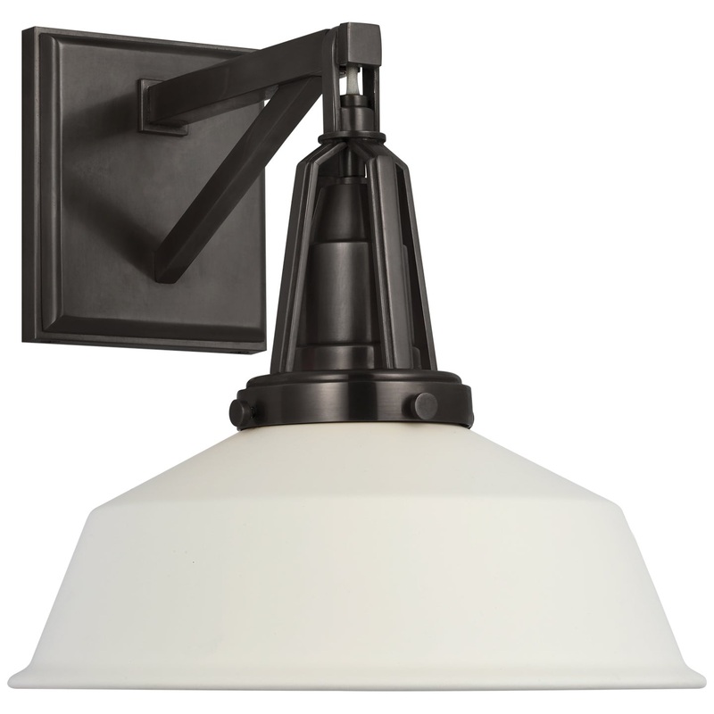 LED Wall Sconce from the Layton Collection in Bronze Finish by Visual Comfort Signature