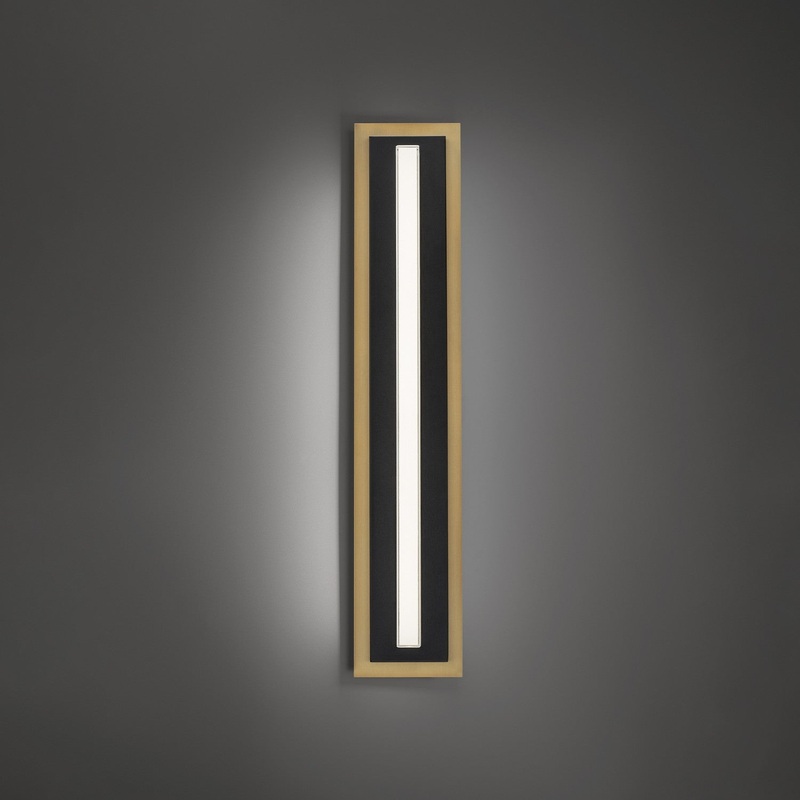 LED Wall Sconce from the Lyrikal Collection in Black/Aged Brass Finish by Modern Forms