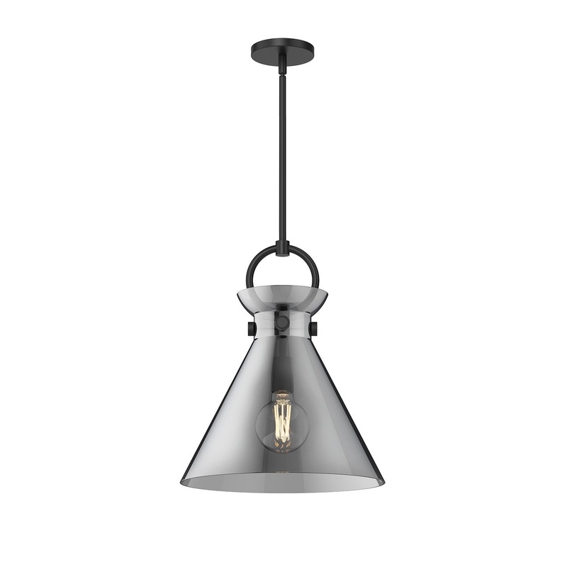 One Light Pendant from the Emerson Collection in Matte Black Finish by Alora