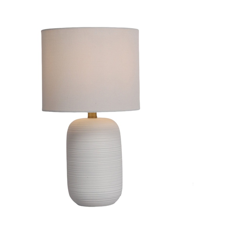 Picolo 13″H Ceramic Table Lamp White