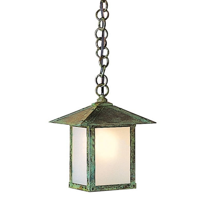 Arroyo EH-7EF-VP Evergreen One Light Pendant Verdigris Patina
