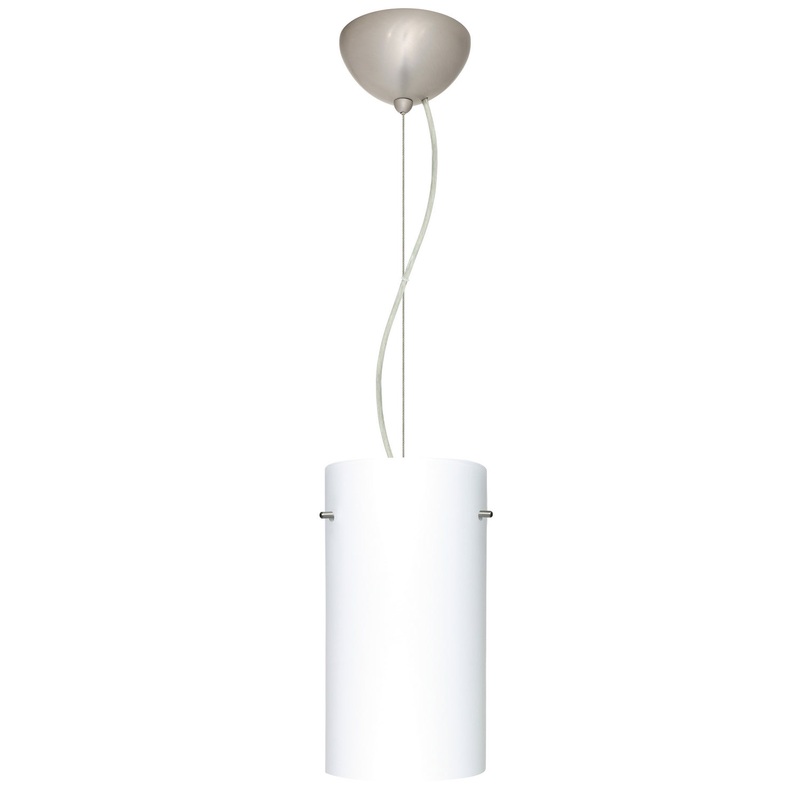 Besa 1KX-412007-LED-SN Tondo One Light Pendant Satin Nickel