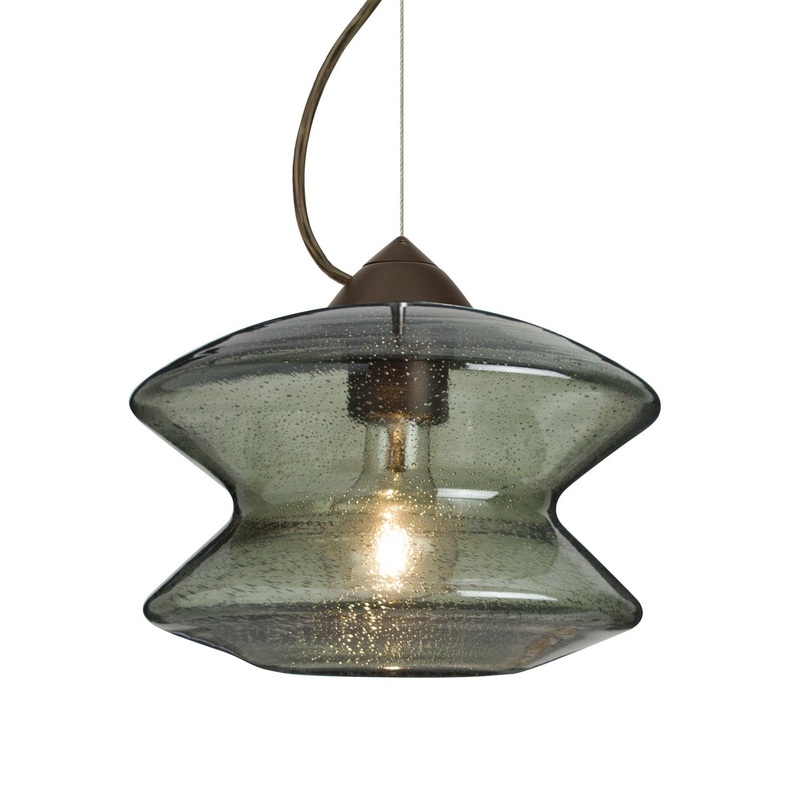 Besa 1KX-ZENMS-BR Besa Zen Cable Pendant One Light Pendant Bronze
