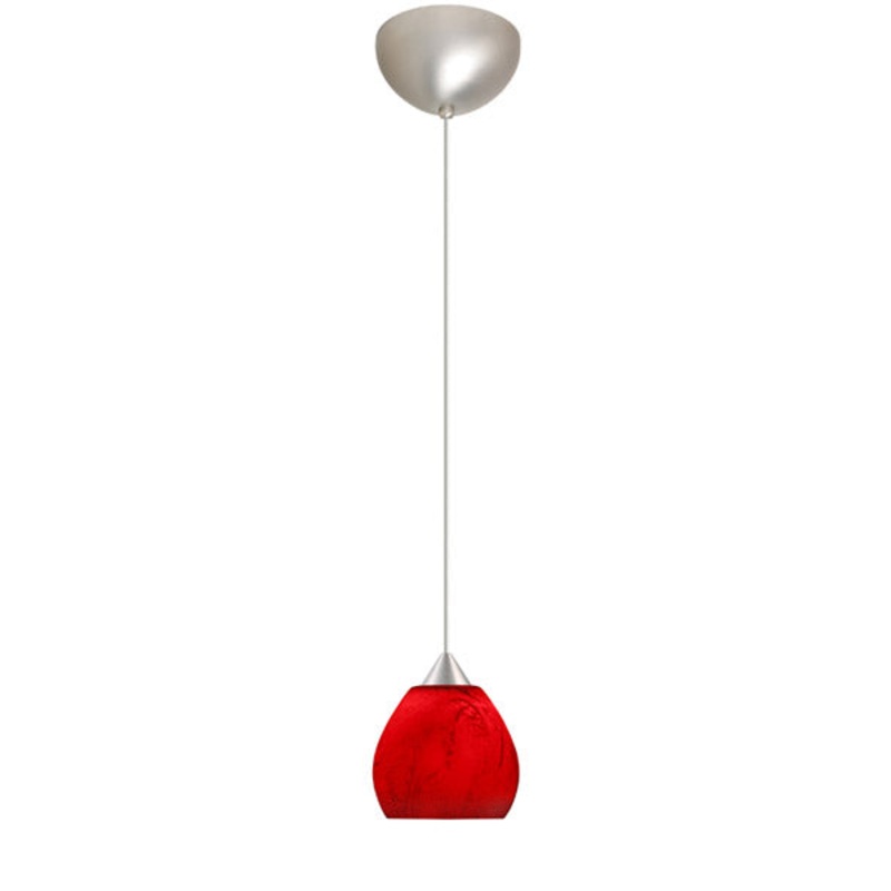 Besa 1XC-5605MA-SN Tay Tay One Light Pendant Satin Nickel