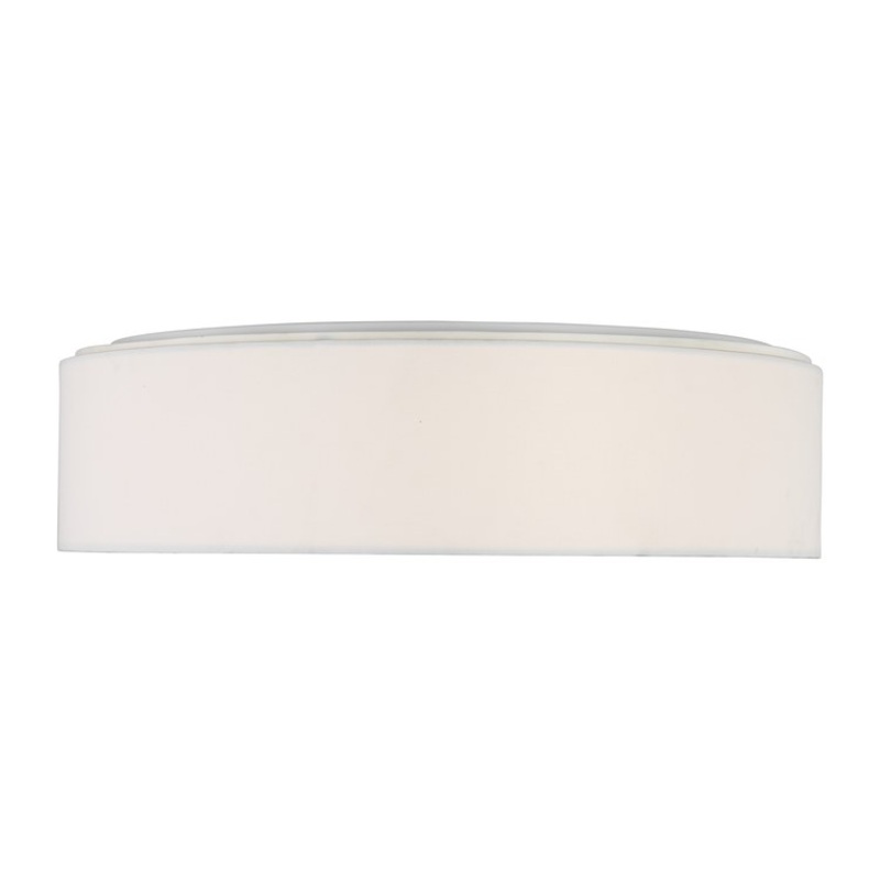 Ceiling Light Larson Flushmount Small 2 Lamp Matte White White Linen
