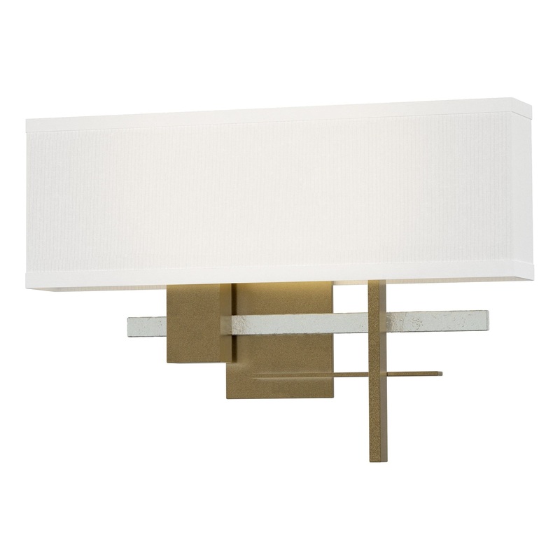 Cosmo Sconce Soft Gold Vintage Platinum Natural Anna Shade (SF)