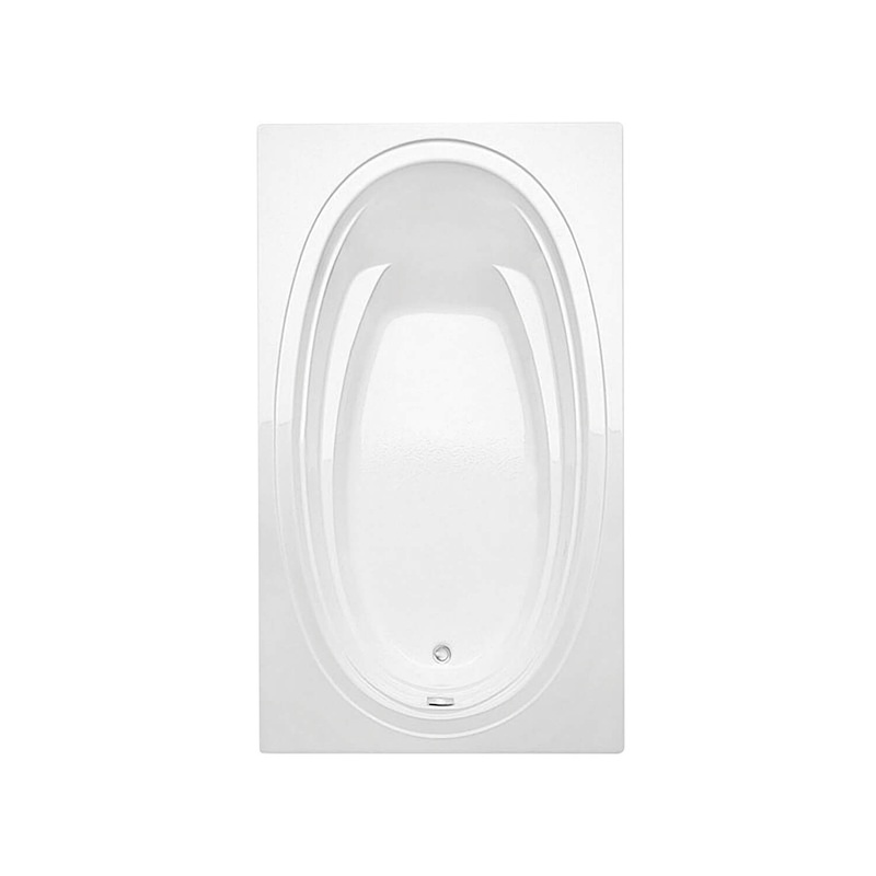 MAAX 106457-000-001-001 Panaro 6042 Acrylic Drop-in Left-Hand Drain Bathtub in White