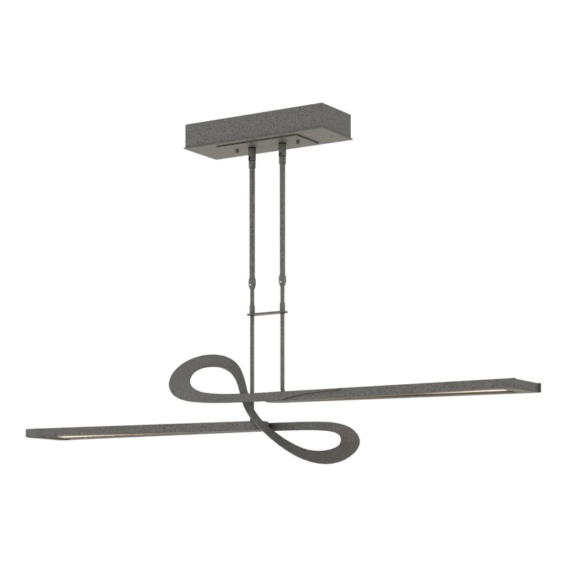 Switchback LED Pendant Natural Iron