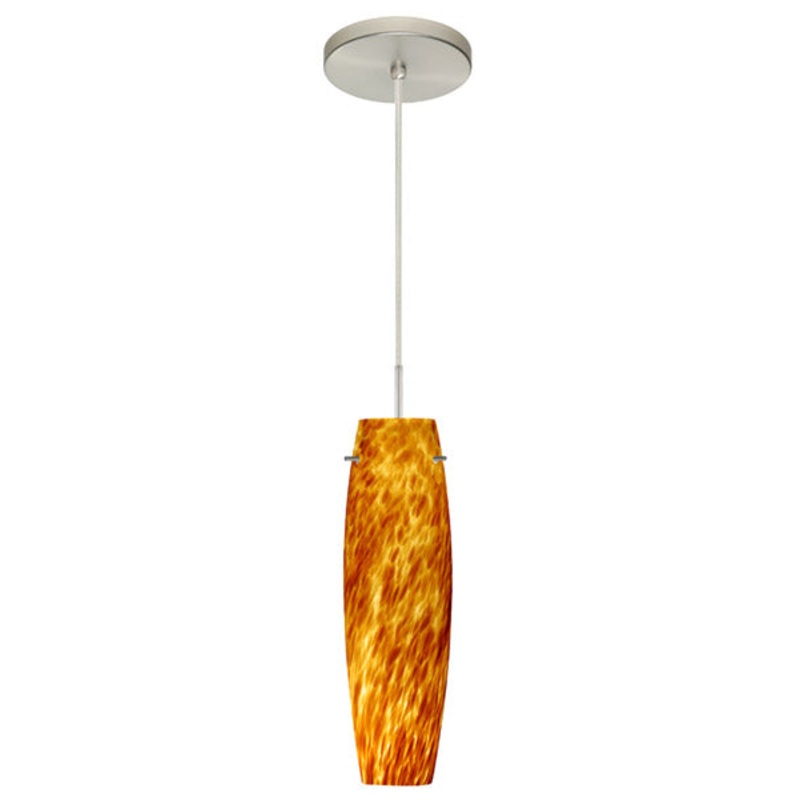 Besa 1BT-412118-SN Tu Tu One Light Pendant Satin Nickel