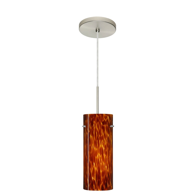 Besa 1JT-412318-SN Stilo One Light Pendant Satin Nickel