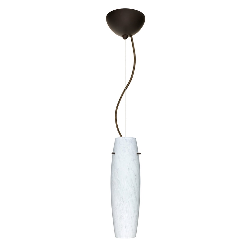 Besa 1KX-489719-LED-BR Suzi One Light Pendant Bronze