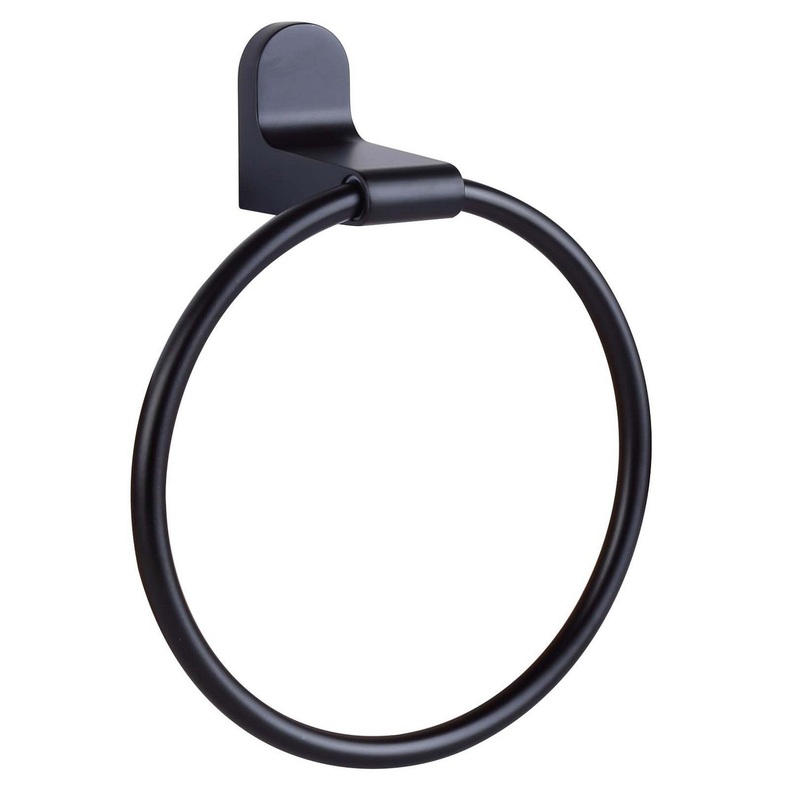 Canarm BA105A06BK Lyla Towel Ring Matte Black