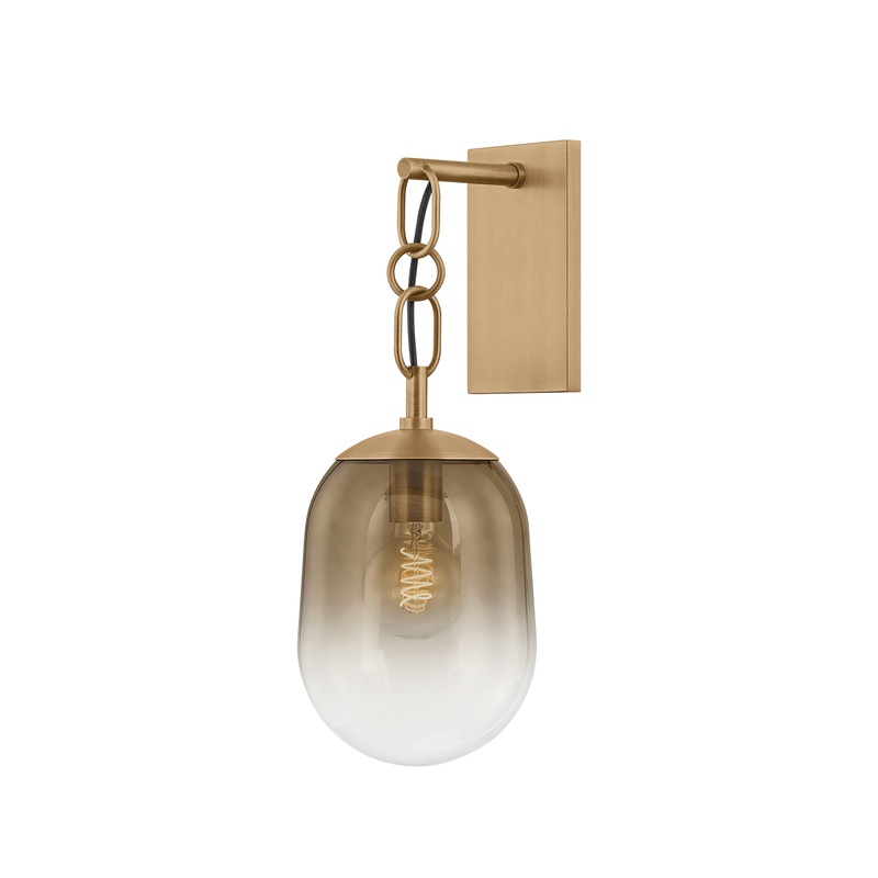 Harvey Wall Sconce Patina Brass