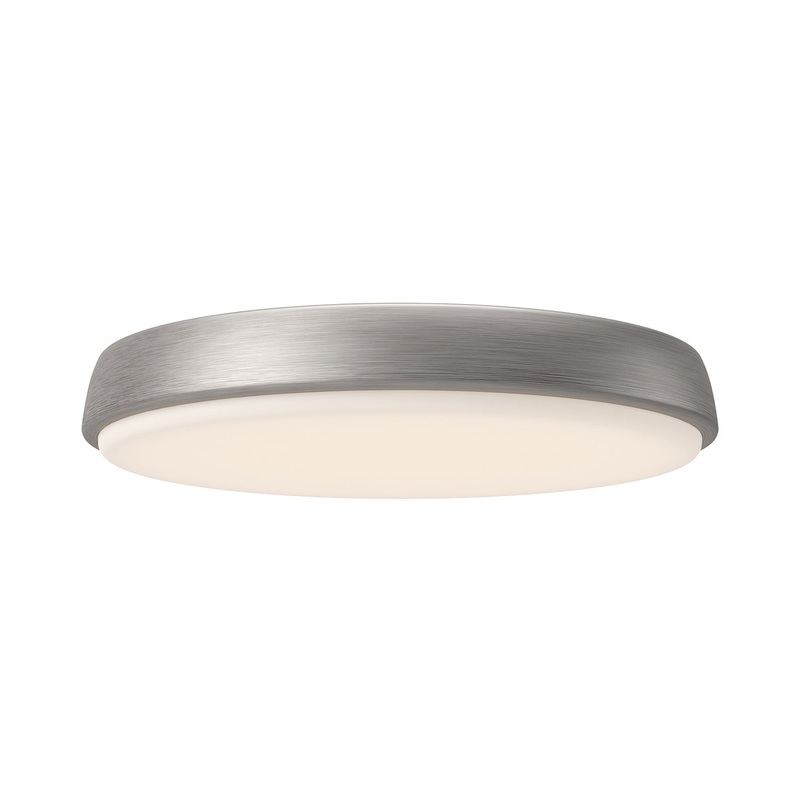 LED Flush Mount from the Laval Collection in Brushed Nickel Finish by Alora