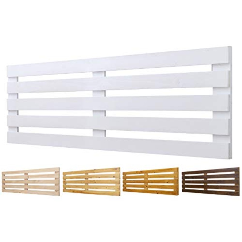 Testiera in legno massello mod. Roma, per letti da 80, 90, 110, 135, 150 cm, accessori inclusi