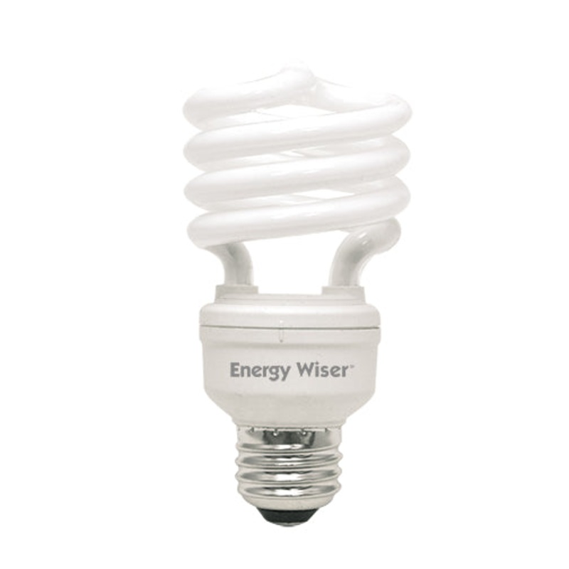 18W CFL T2 COIL 2700K E26 120V Light Bulb by Bulbrite (75W Equivalent)
