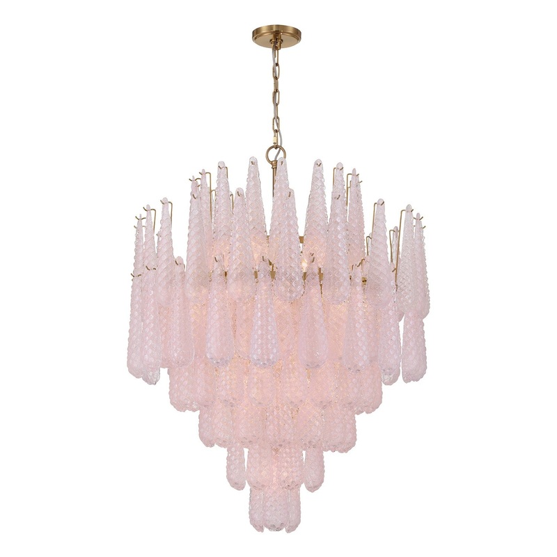 21 Light Chandelier from the Ollie Collection in Aged Brass Finish by Crystorama