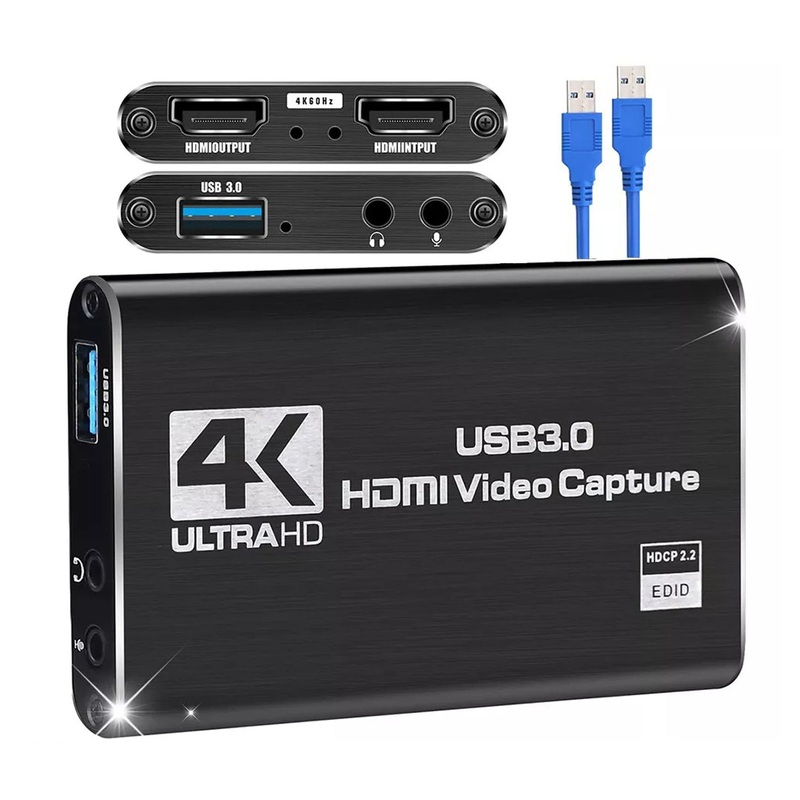 4K 1080P 60FPS HDMI to USB 3.0 Video Capture Card For PS4/PC/OBS Nintendo Switch