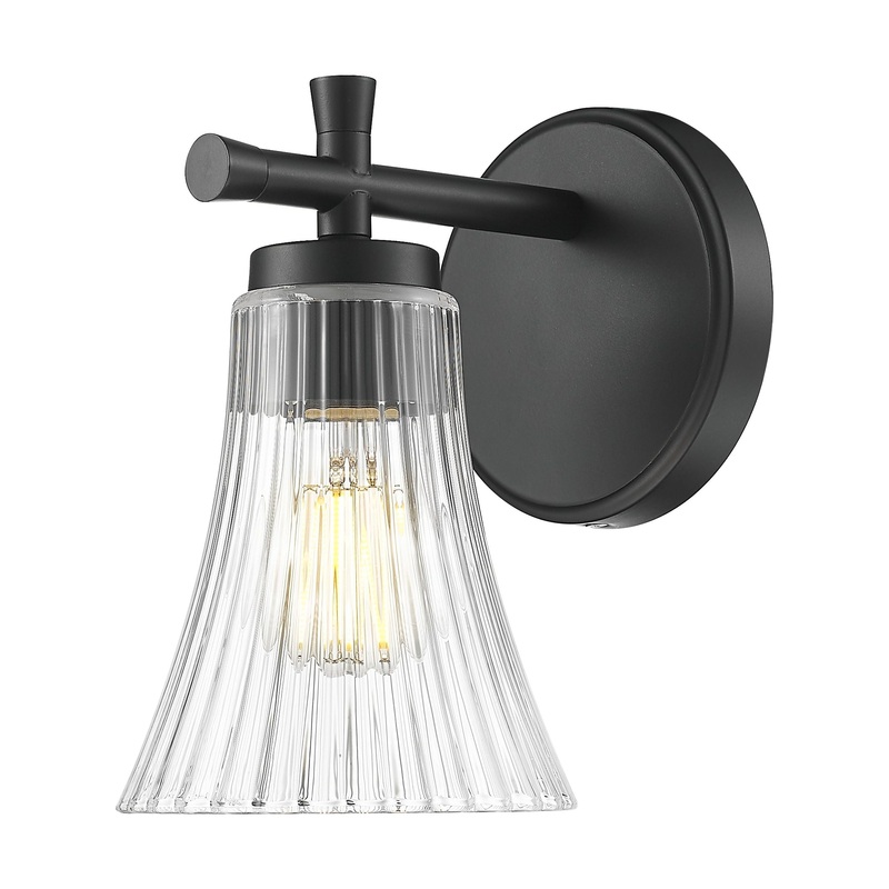 Belle 1-Light Wall Sconce Matte Black