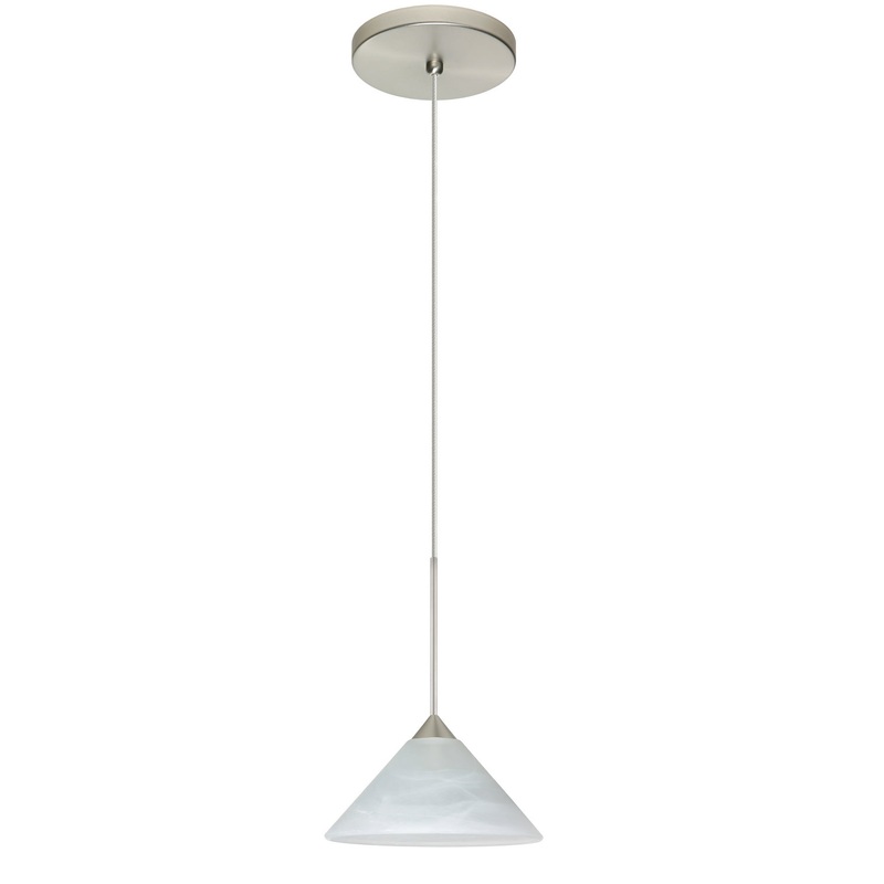 Besa 1XT-117652-SN Kona One Light Pendant Satin Nickel