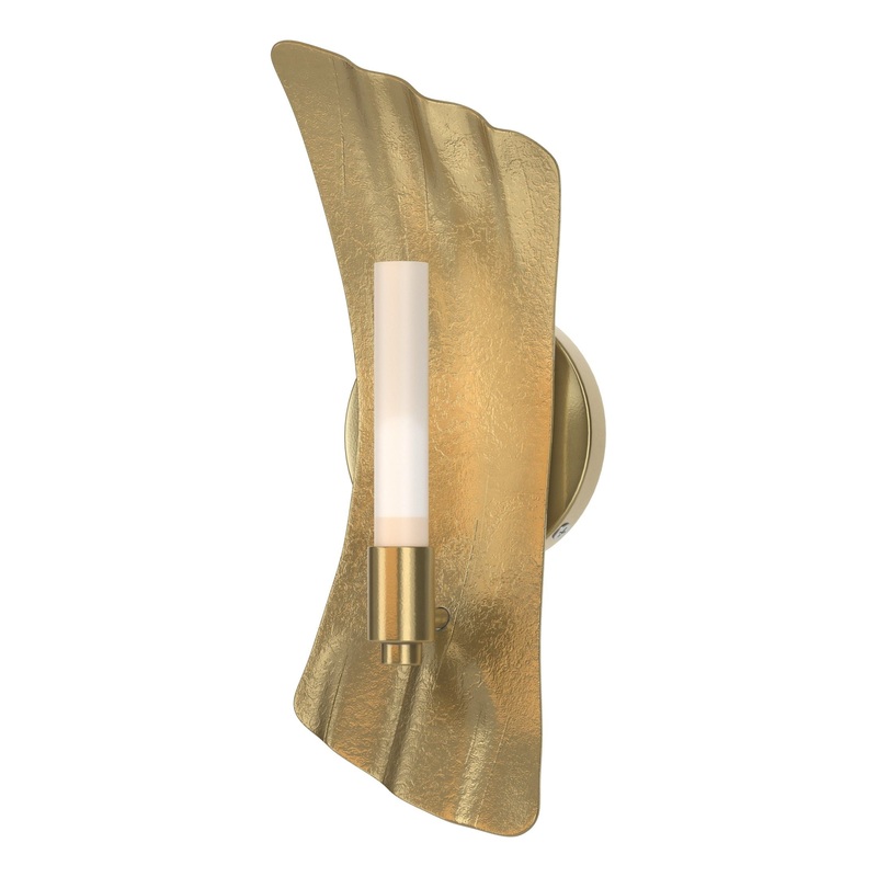 Crest 1-Light Sconce Modern Brass