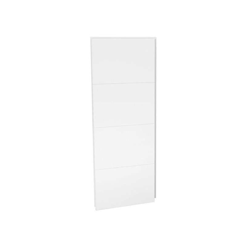 MAAX 103415-306-513 Utile 36 in. Composite Direct-to-Stud Side Wall in Erosion Bora white
