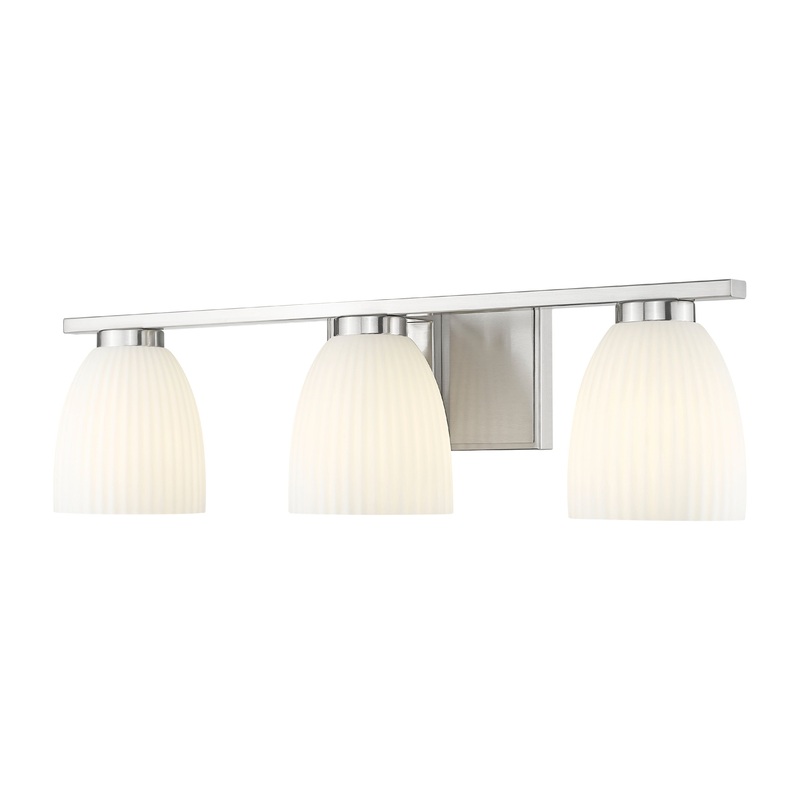 Naya 3-Light Vanity Brushed Nickel