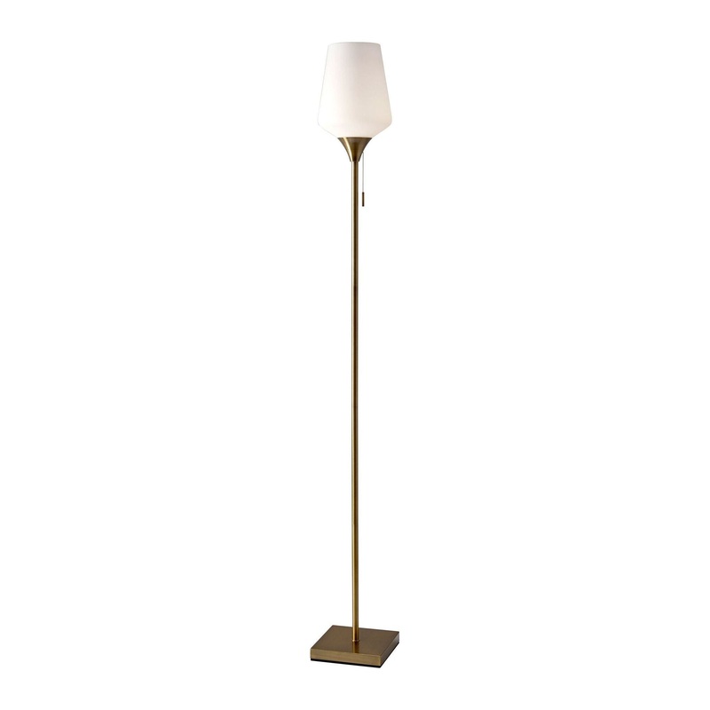 Roxy Floor Lamp Antique Brass