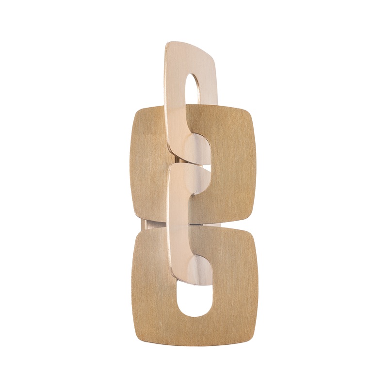 Trentino 2-Light Wall Sconce Stria Gold Leaf