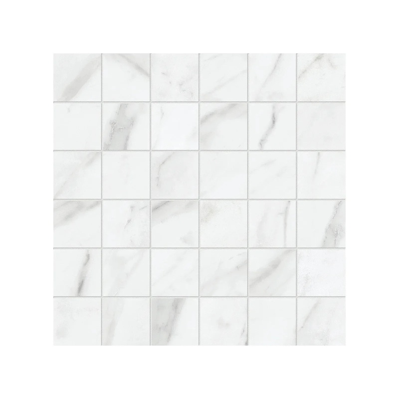 2″ x 2″ Altezza Matte Carrara 36 Piece Porcelain Mosaics. 1 Sheet = .97 Sq. Ft. (63-663) 2″ x