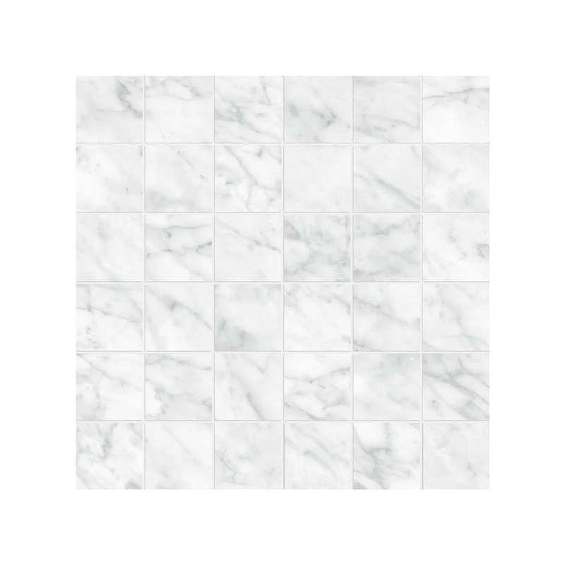 2″ x 2″ La Marca Carrara Honed 36 Piece Porcelain Mosaics. 1 Sheet = .96 Sf. (68-471) Gioia 2″ x