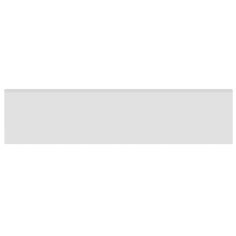 2″ x 8″ Soho Gallery Grey Glossy Glazed Ceramic Bullnose 2″ x 8″