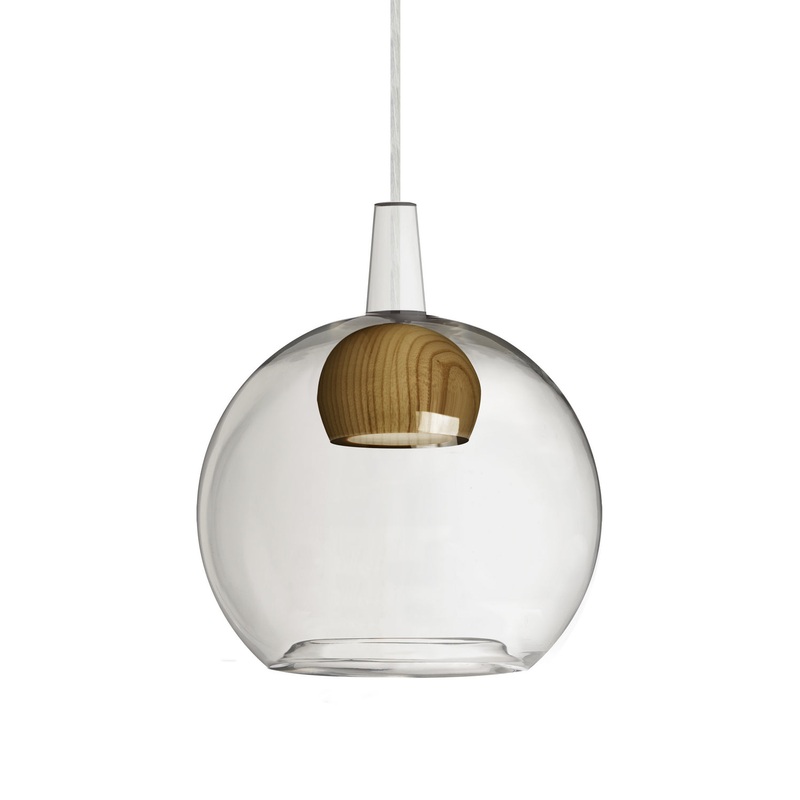 Besa 1JC-BENJICLMD-LED-SN Benji LED Pendant Satin Nickel