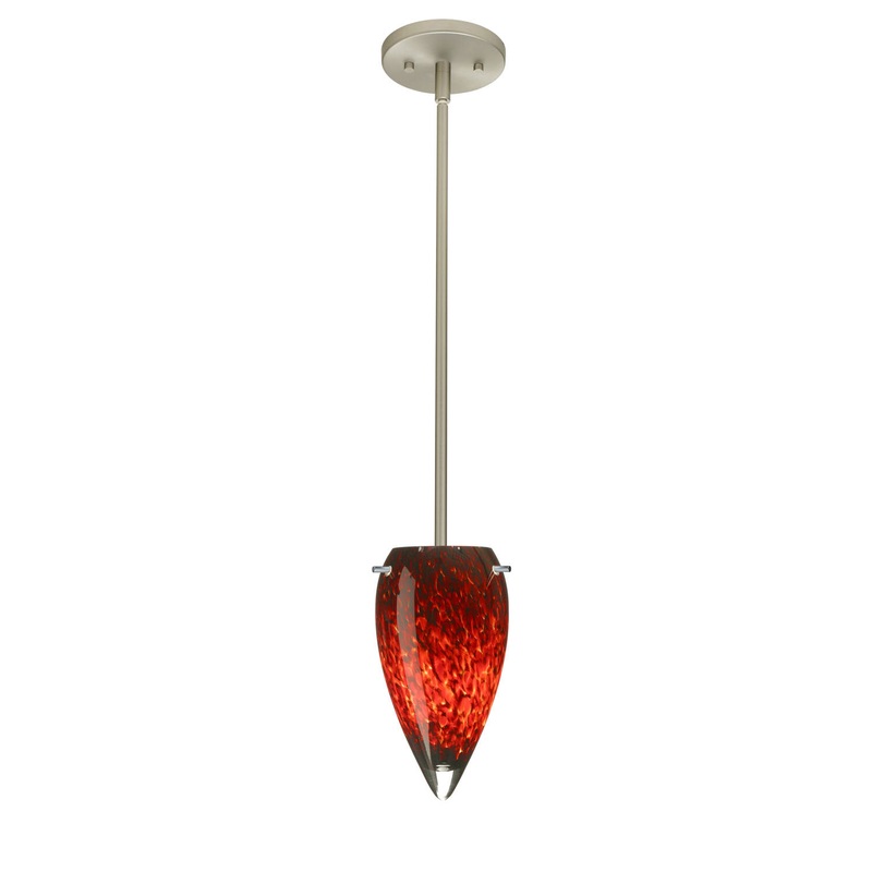 Besa 1TT-412541-SN Juli One Light Pendant Satin Nickel (Discontinued)