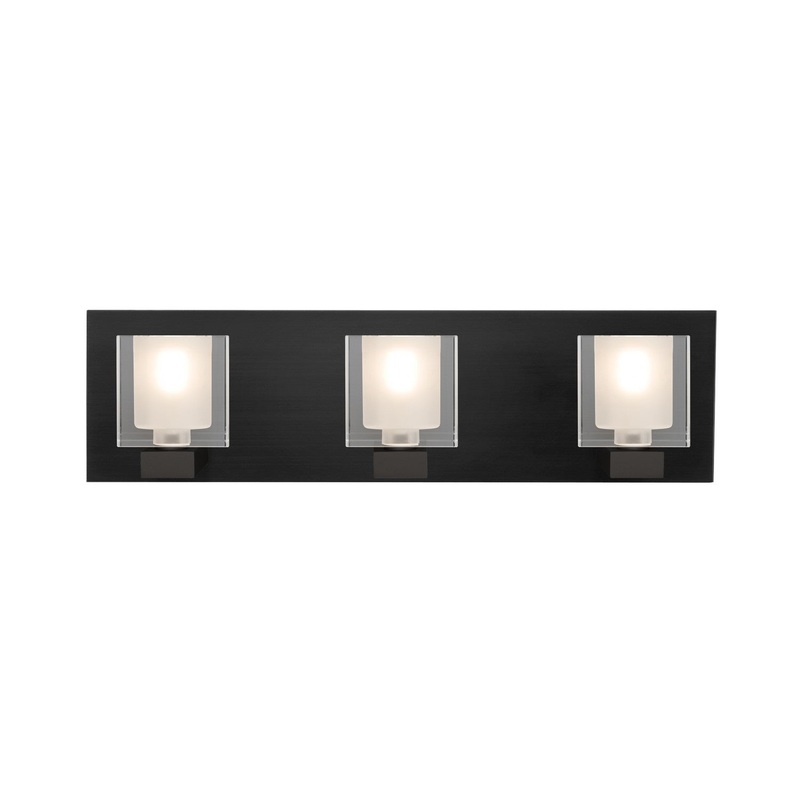 Besa 3WF-BOLOFR-BK Besa Bolo Vanity Three Light Vanity Black