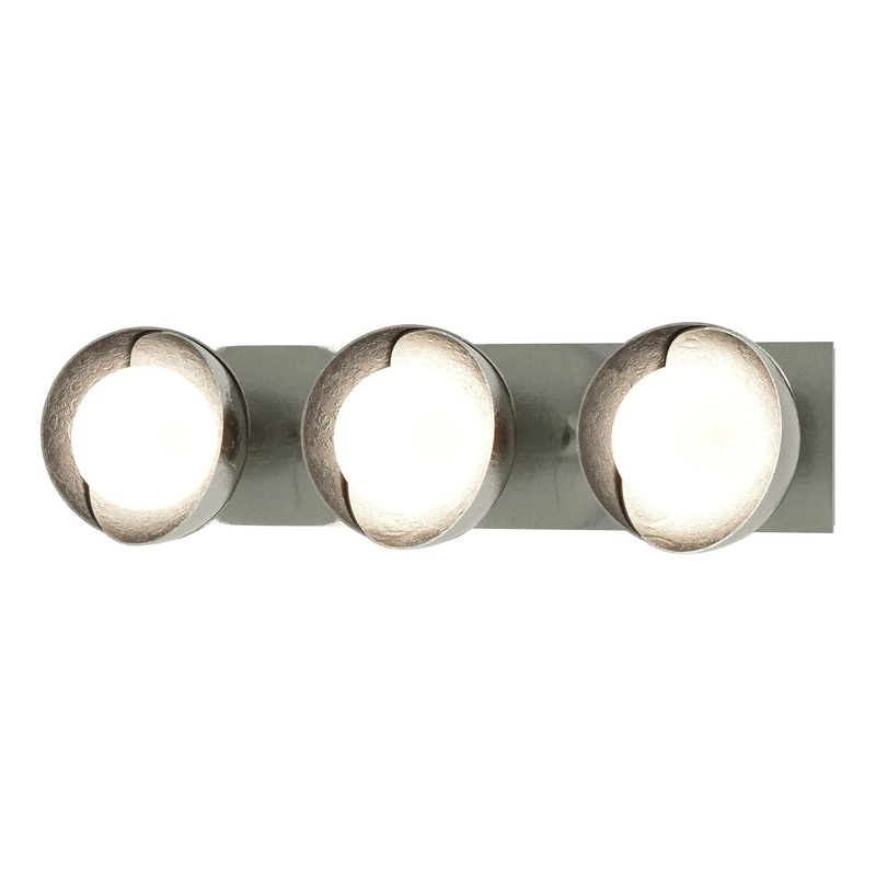 Brooklyn 3-Light Straight Double Shade Bath Sconce Sterling Sterling