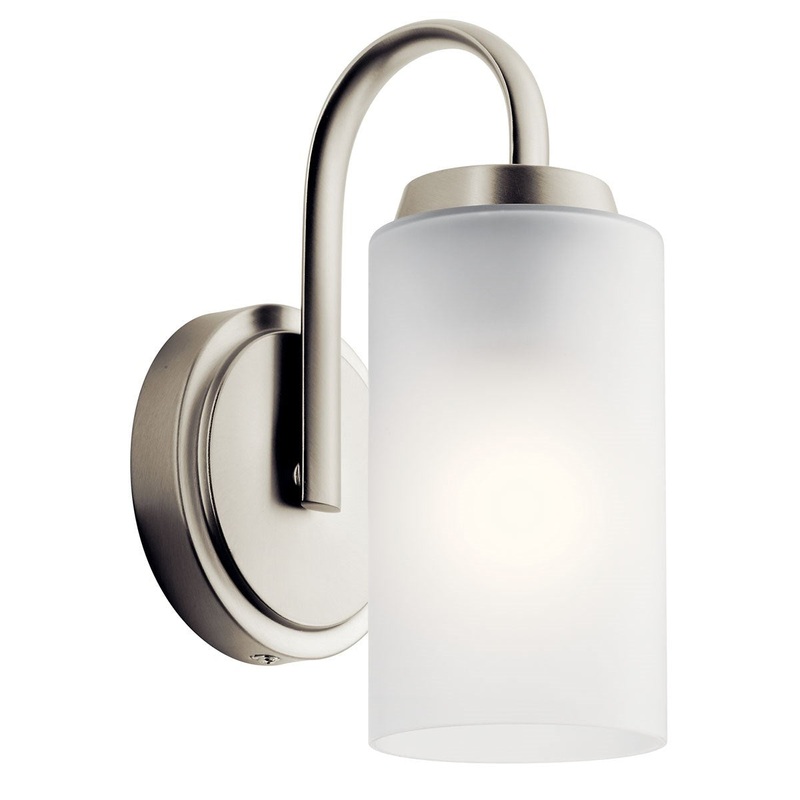 Kichler 55085NI One Light Wall Sconce, Brushed Nickel