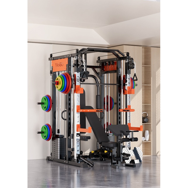 130kgs pin loaded SmartFit M1 Ultra Leg Press and Chest Fly Multi Functional Training Smith Machine Home Gym