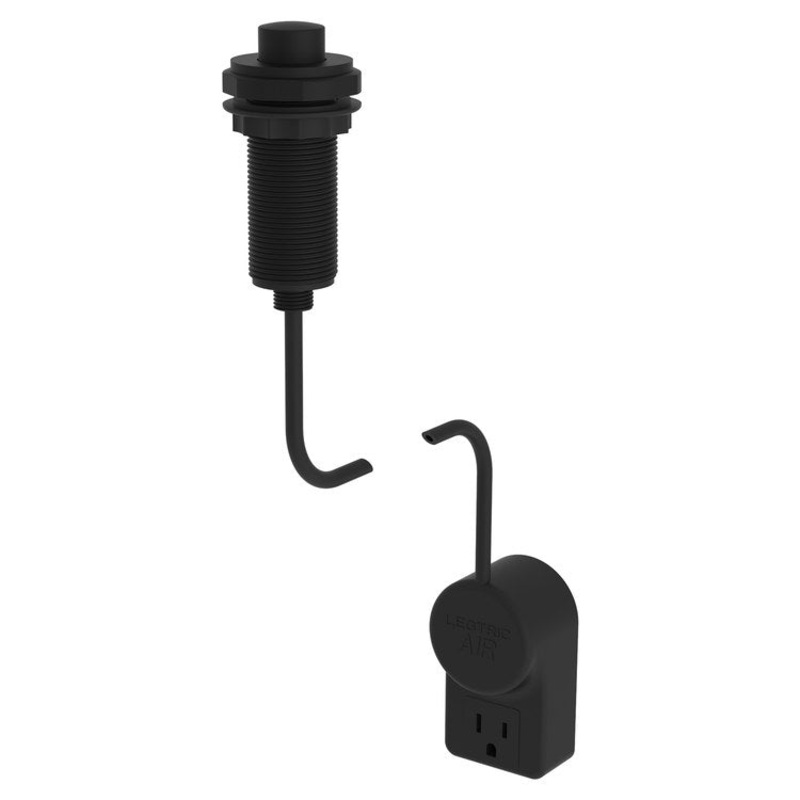 Air Activation Switch Duncan Disposer with Power Adapter Flat Black Brass