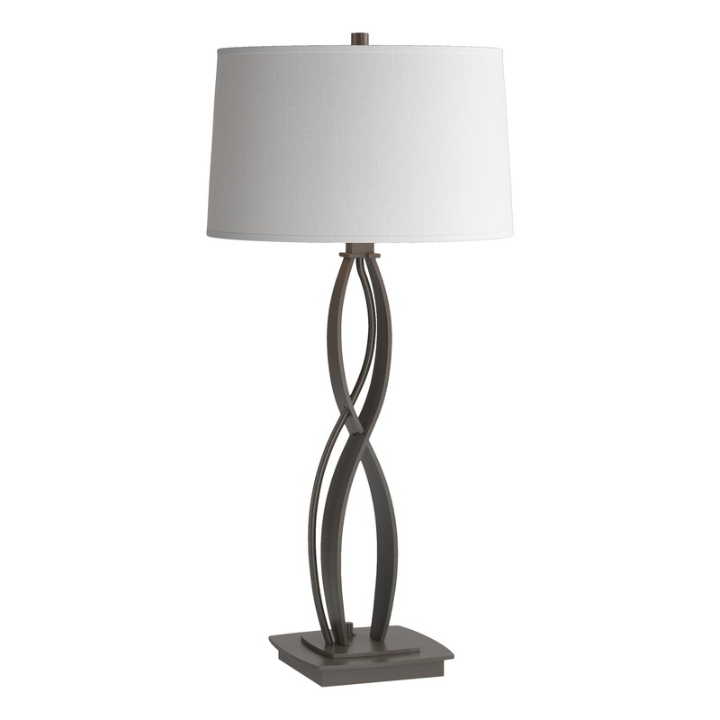 Almost Infinity Table Lamp Dark Smoke Natural Anna Shade (SF)