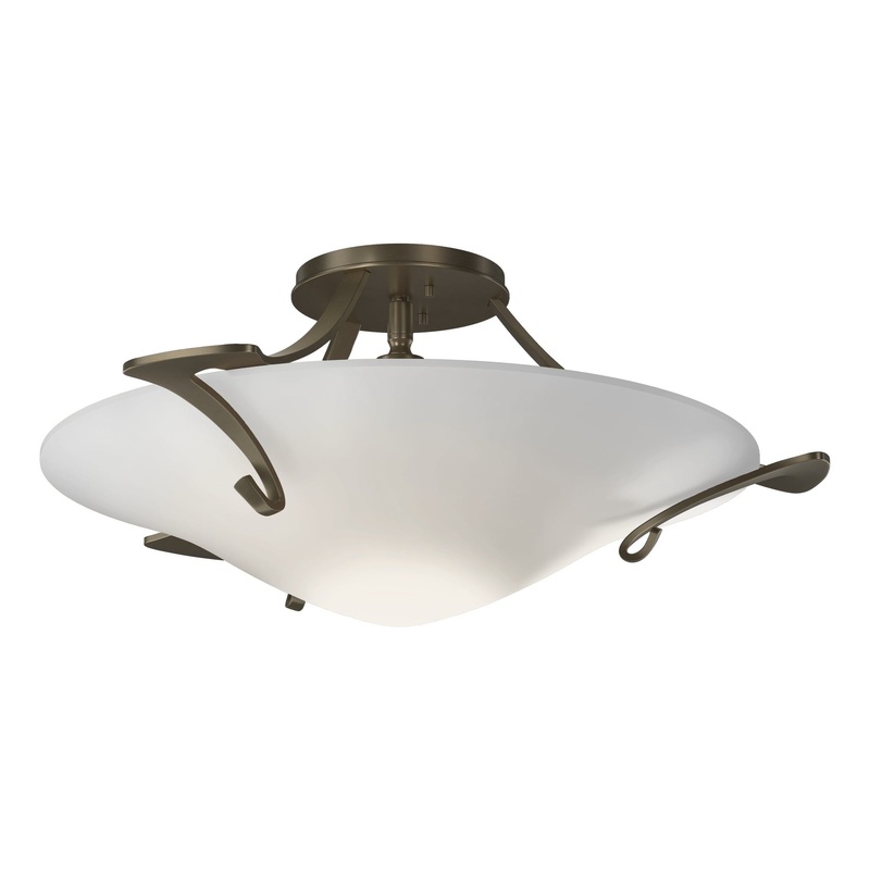 Antasia Semi-Flush Soft Gold Opal Glass (GG)
