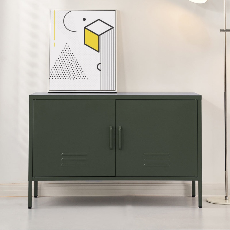 Artiss Buffet Sideboard Metal Cabinet – BASE Green
