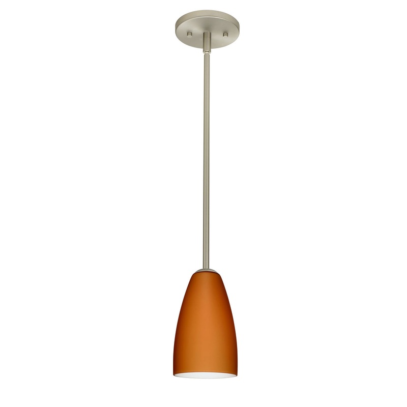 Besa 1TT-151180-SN Riva One Light Pendant Satin Nickel