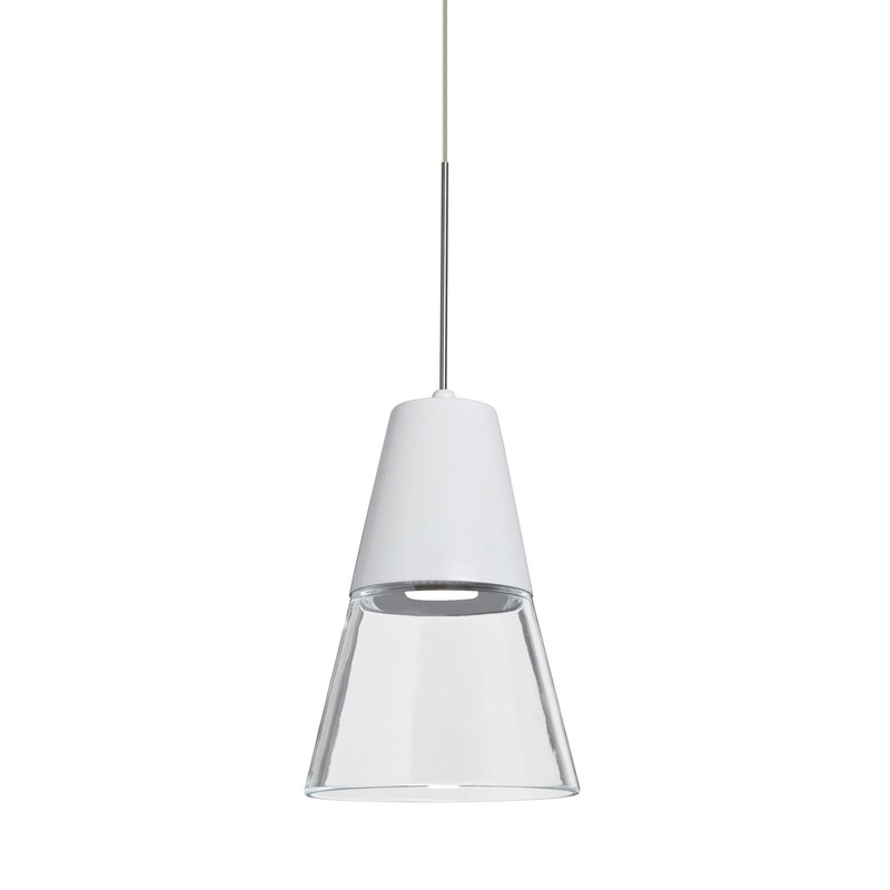 Besa 1XC-TIMO6WC-LED-SN Timo 6 One Light Pendant Satin Nickel