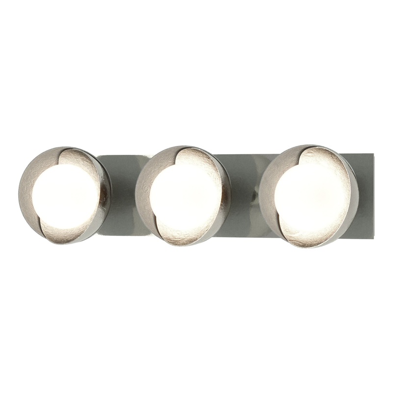 Brooklyn 3-Light Straight Double Shade Bath Sconce Sterling Vintage Platinum